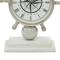 9" Silver Stainless Steel & Ceramic Boat Helm Clock
